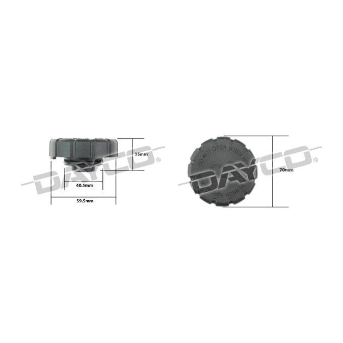 Dayco Coolant/Expansion Recovery Tank Cap DRC046