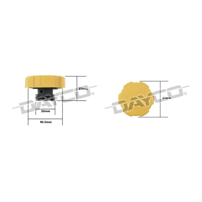 Dayco Coolant/Expansion Recovery Tank Cap DRC048