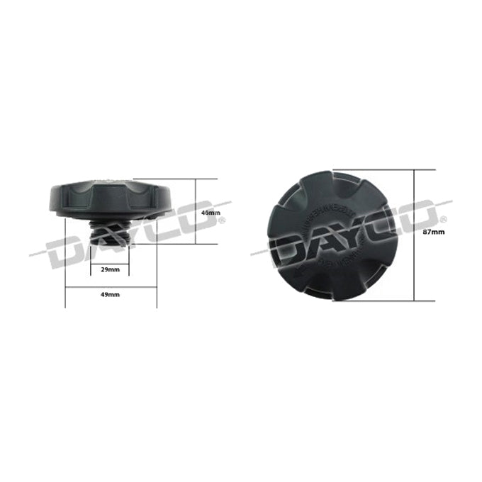 Dayco Coolant/Expansion Recovery Tank Cap DRC050