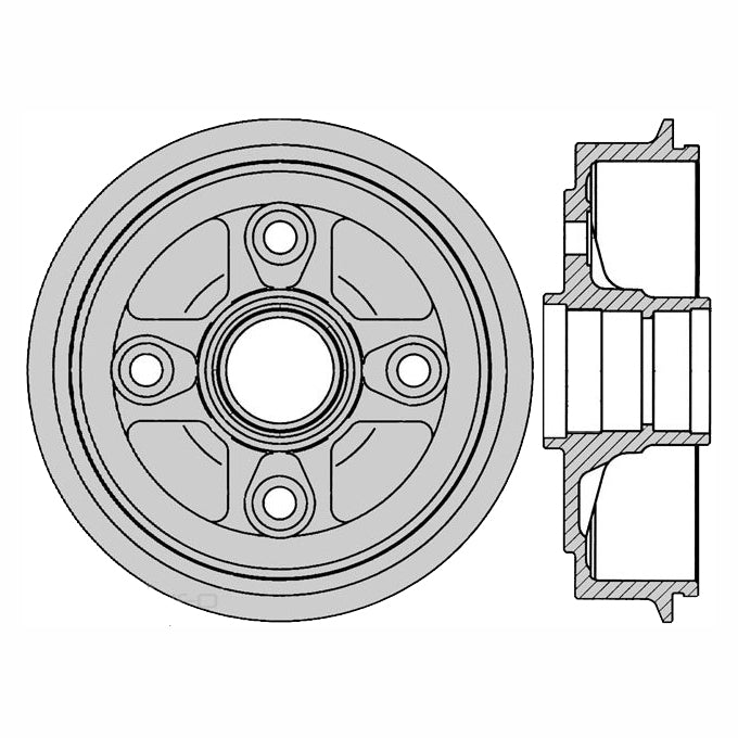 Protex Brake Drum DRUM1671