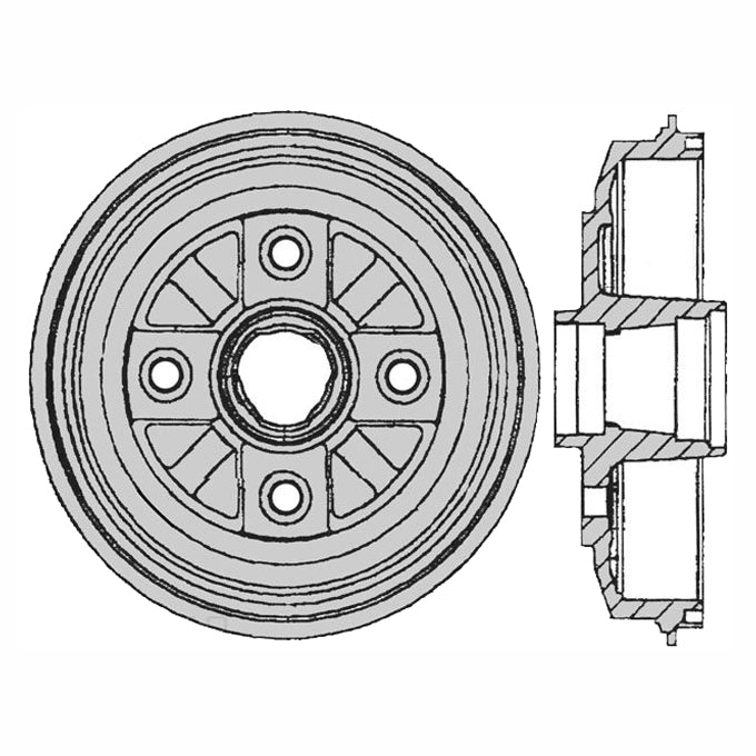Protex Brake Drum DRUM1821