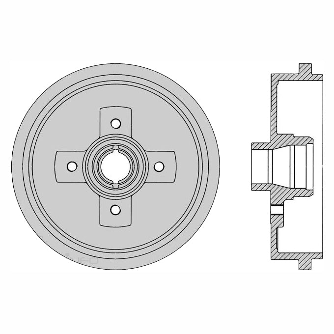 Protex Brake Drum DRUM4000