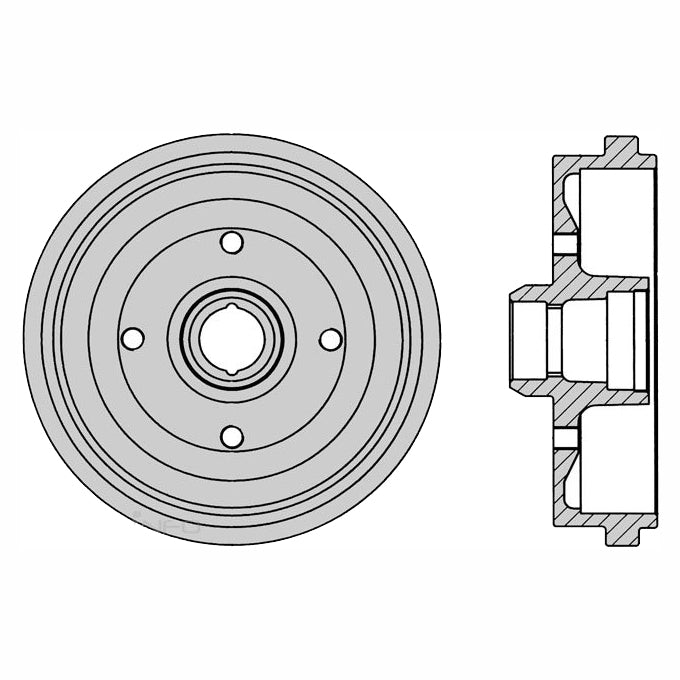 Protex Brake Drum DRUM4001