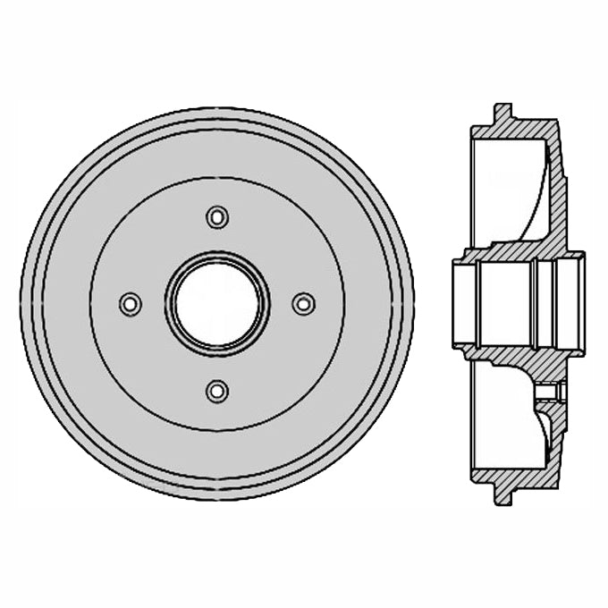 Protex Brake Drum DRUM4072