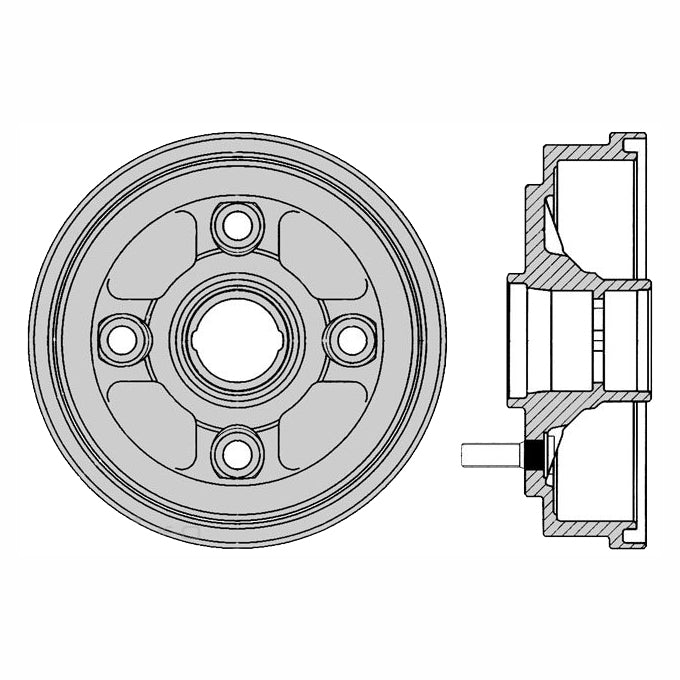 Protex Brake Drum DRUM4078