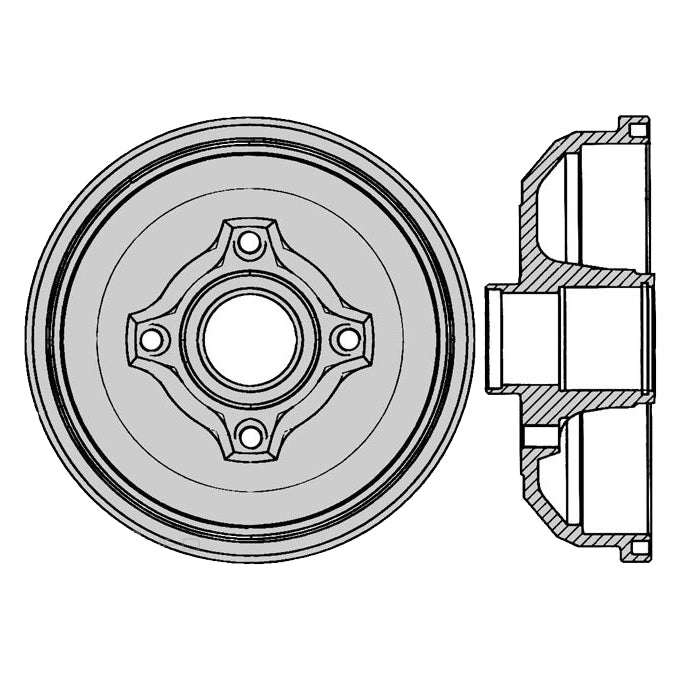 Protex Brake Drum DRUM4145