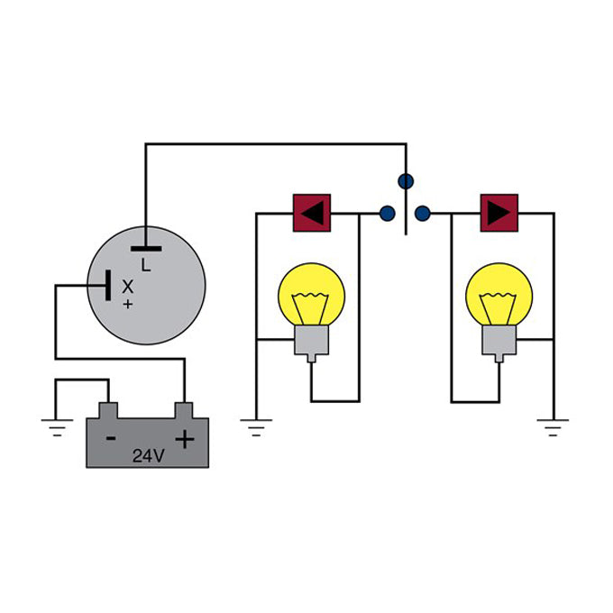 Tridon Electro Mechanical Flasher EG22 diagram