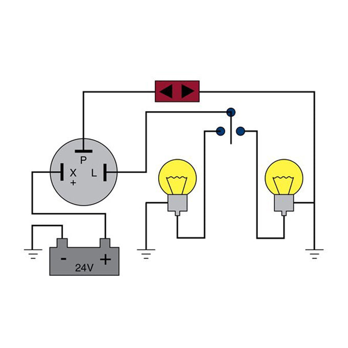 Tridon Electro Mechanical Flasher EG23HD diagram