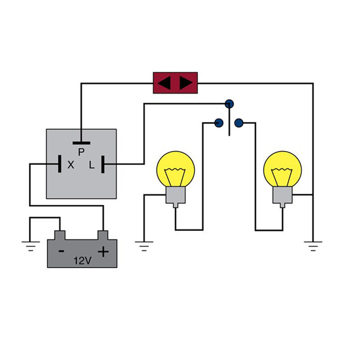 Tridon Electronic Flasher EP13 diagram