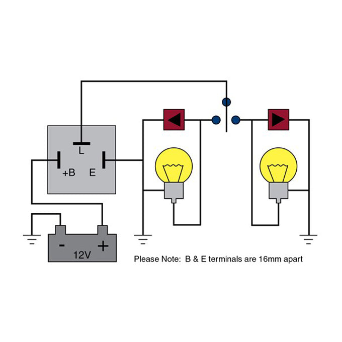 Tridon Electronic Flasher EP34 diagram
