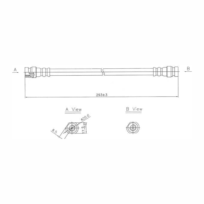 Protex Brake Hose H1600