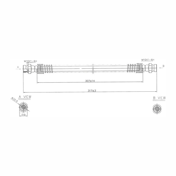 Protex Brake Hose H1668