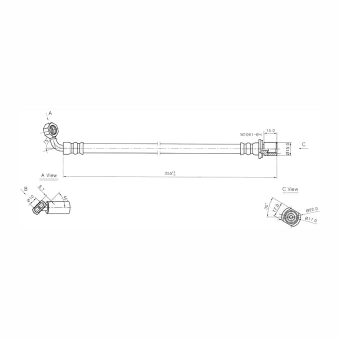 Protex Brake Hose H2026