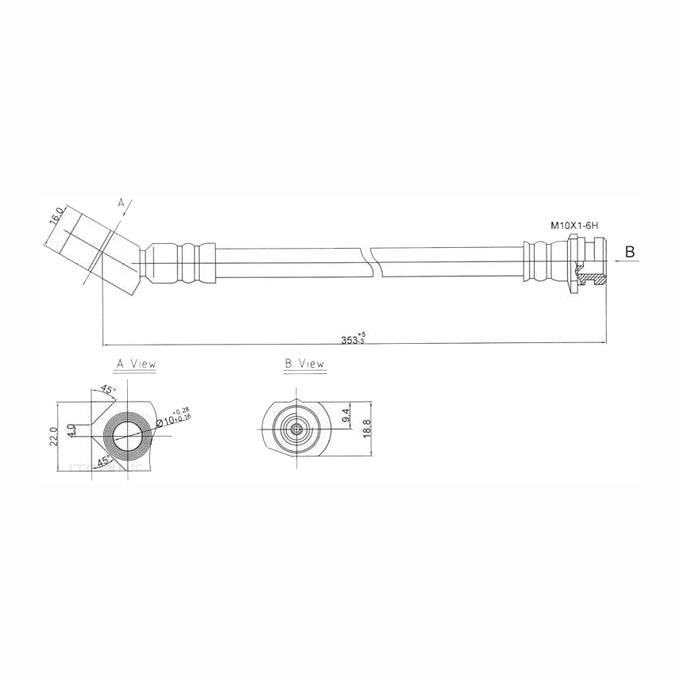 Protex Brake Hose H3014