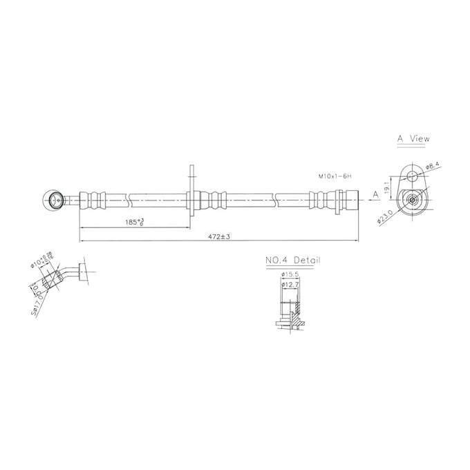Protex Brake Hose H3076