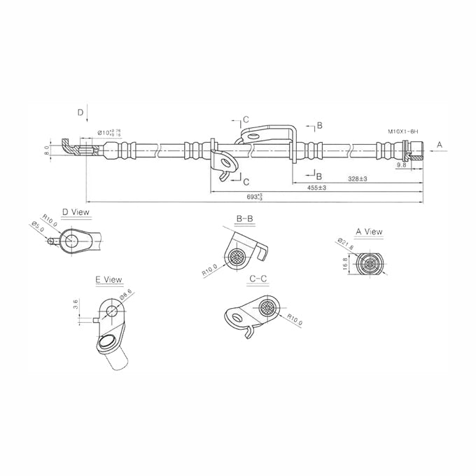 Protex Brake Hose H3457
