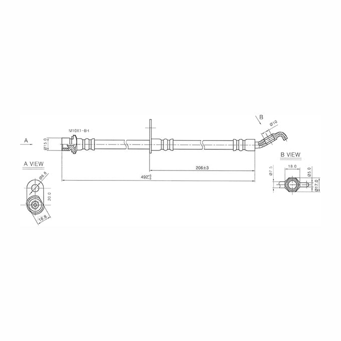 Protex Brake Hose H3486