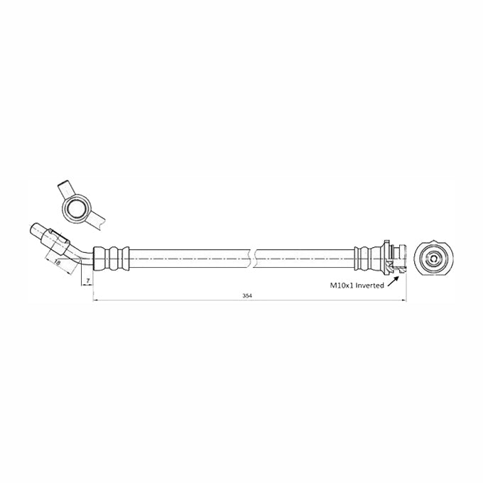 Protex Brake Hose H3801