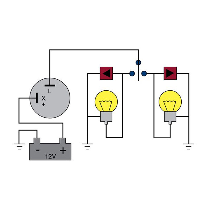 Tridon Electro Mechanical Flasher HD12 diagram