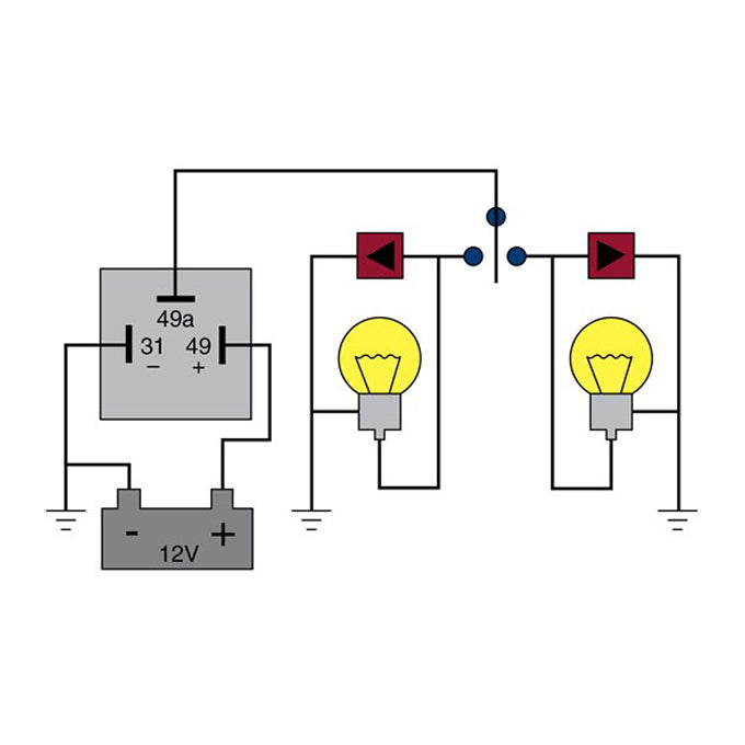 Tridon LED Electronic Flasher LED01 diagram