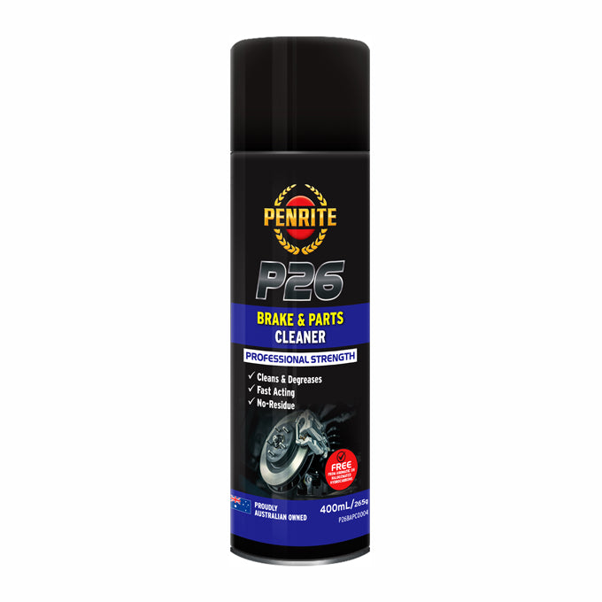 Penrite P26 Brake And Parts Cleaner Aerosol 400mL - P26BAPC0004