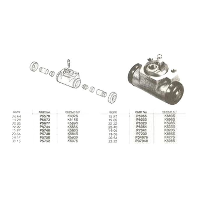 Protex Wheel Cylinder P37948
