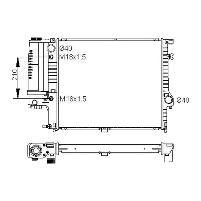 Protex Radiator RADB001P