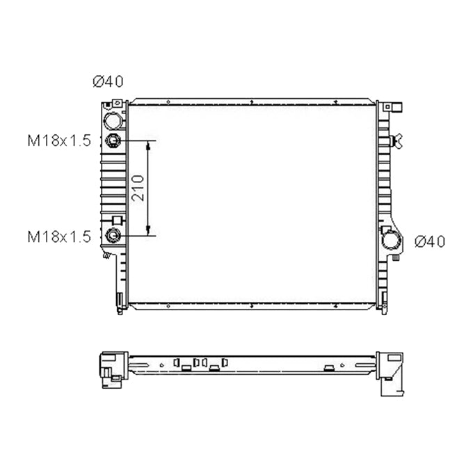 Protex Radiator RADB003P