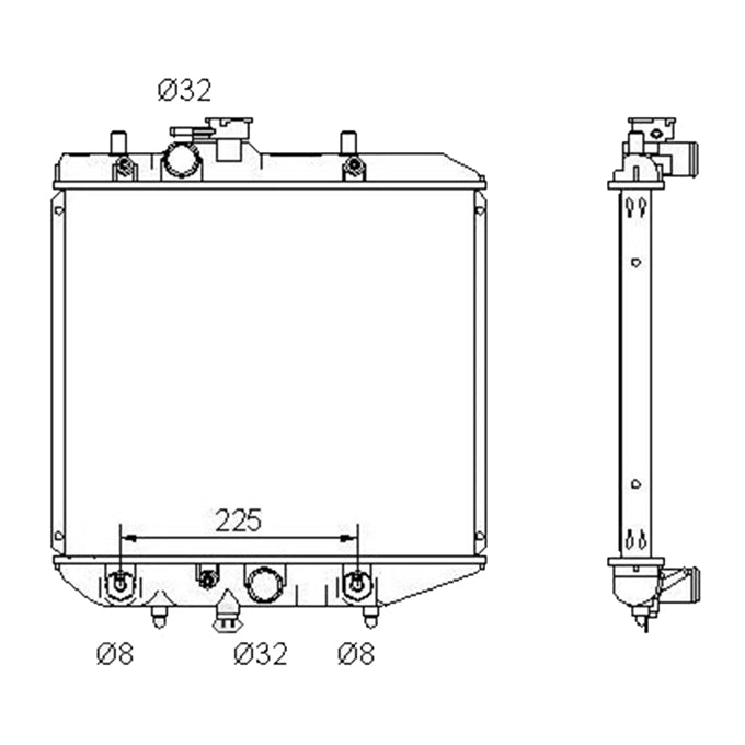 Protex Radiator RADDA137P