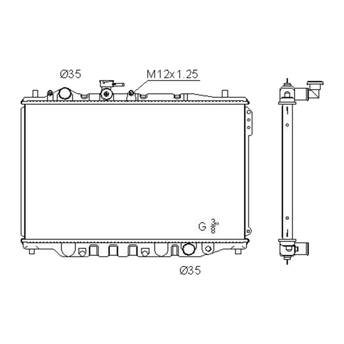 Protex Radiator RADF146P