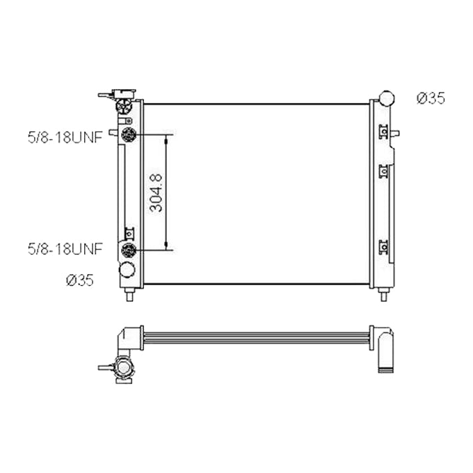 Protex Radiator RADH075P