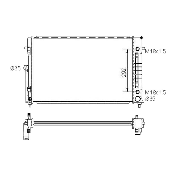 Protex Radiator RADH163P