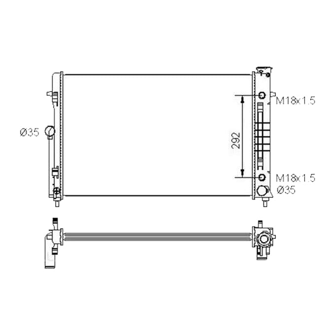 Protex Radiator RADH164P