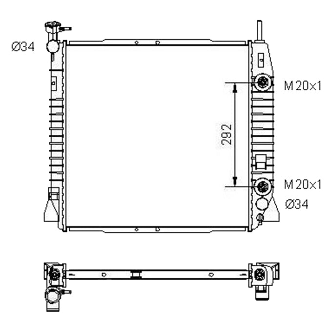 Protex Radiator RADH251P