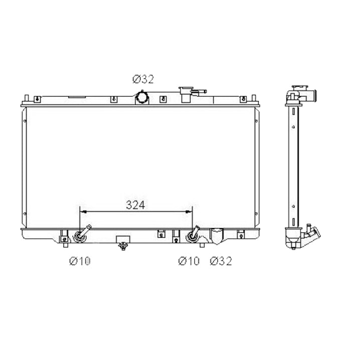 Protex Radiator RADHN051P