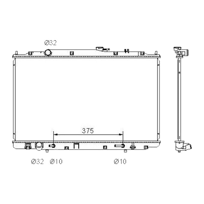 Protex Radiator RADHN064P