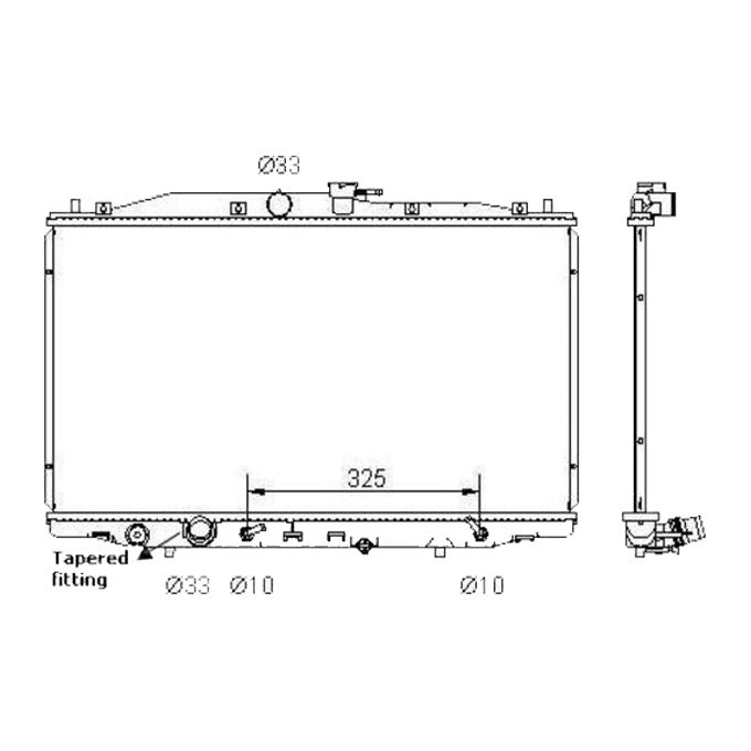 Protex Radiator RADHN225P