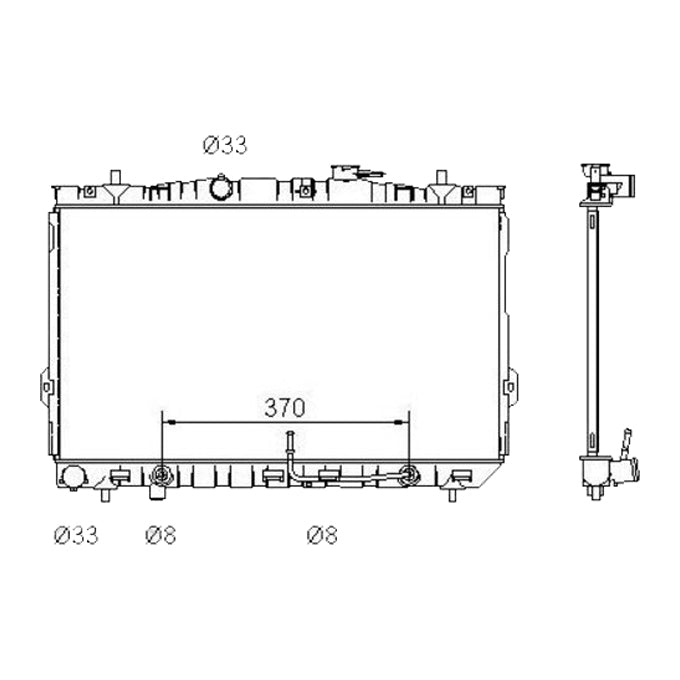 Protex Radiator RADHY140P