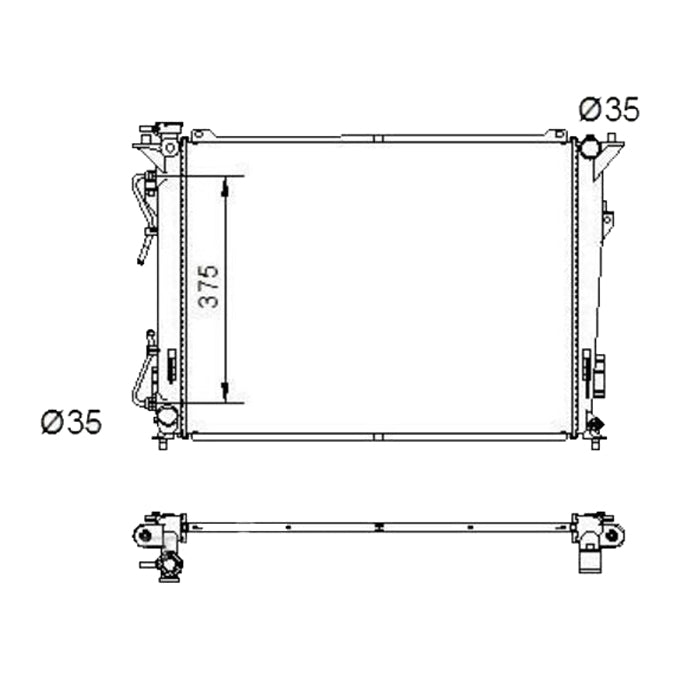 Protex Radiator RADHY216P