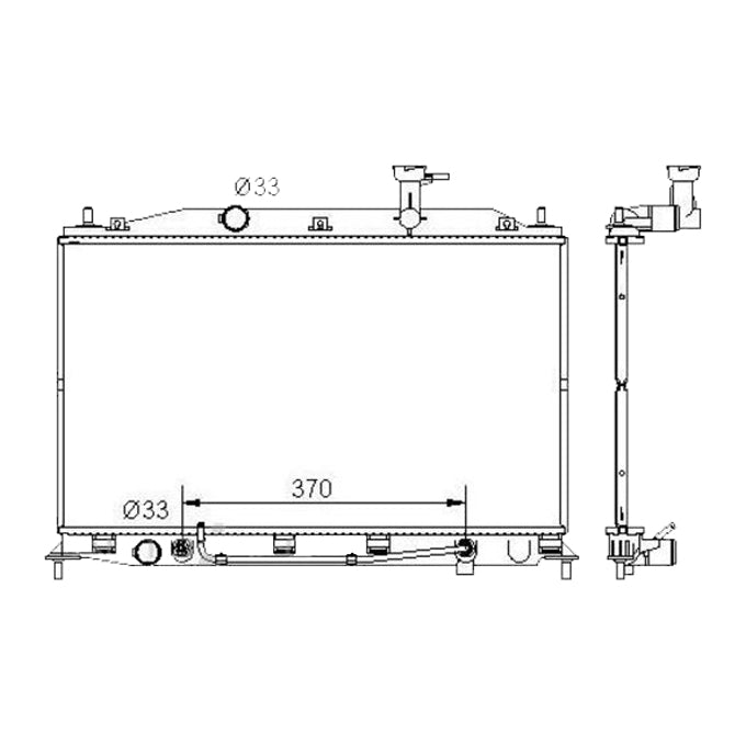 Protex Radiator RADHY255P