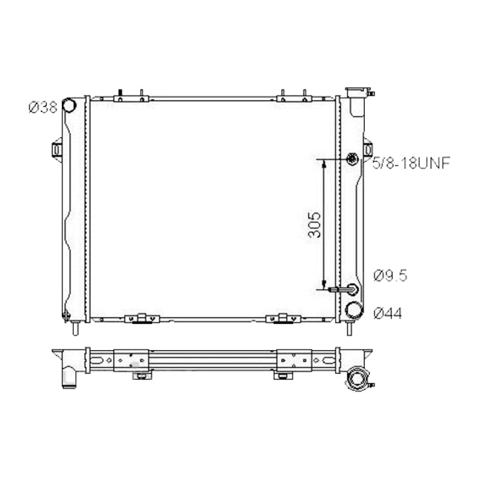 Protex Radiator RADJE101P