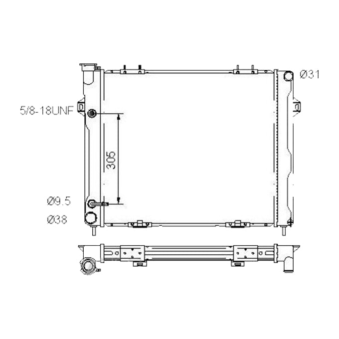 Protex Radiator RADJE102P