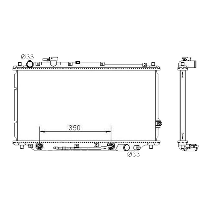 Protex Radiator RADK256P