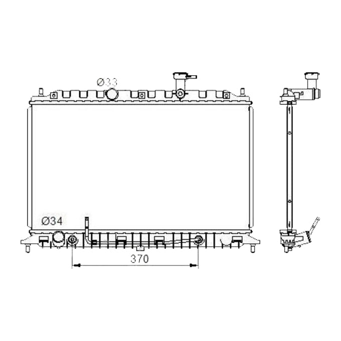 Protex Radiator RADK257P