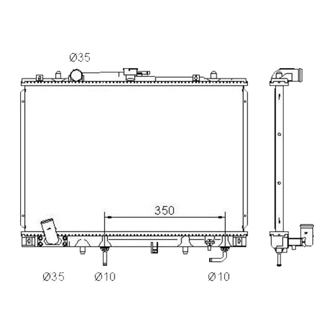 Protex Radiator RADM109P