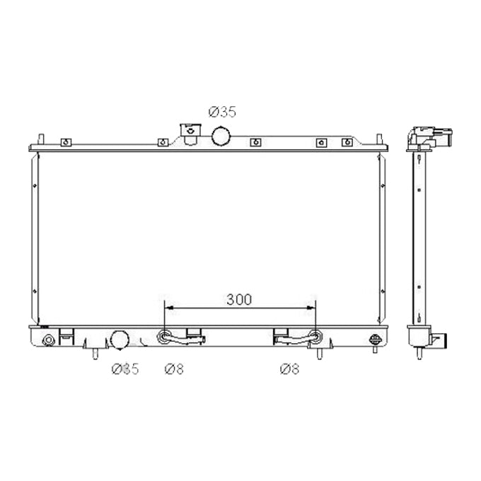 Protex Radiator RADM242P