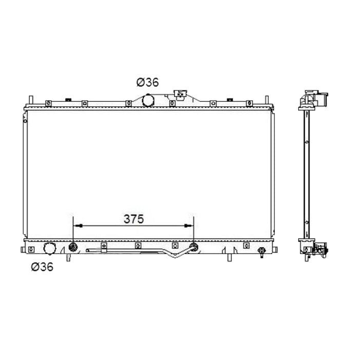 Protex Radiator RADM252P