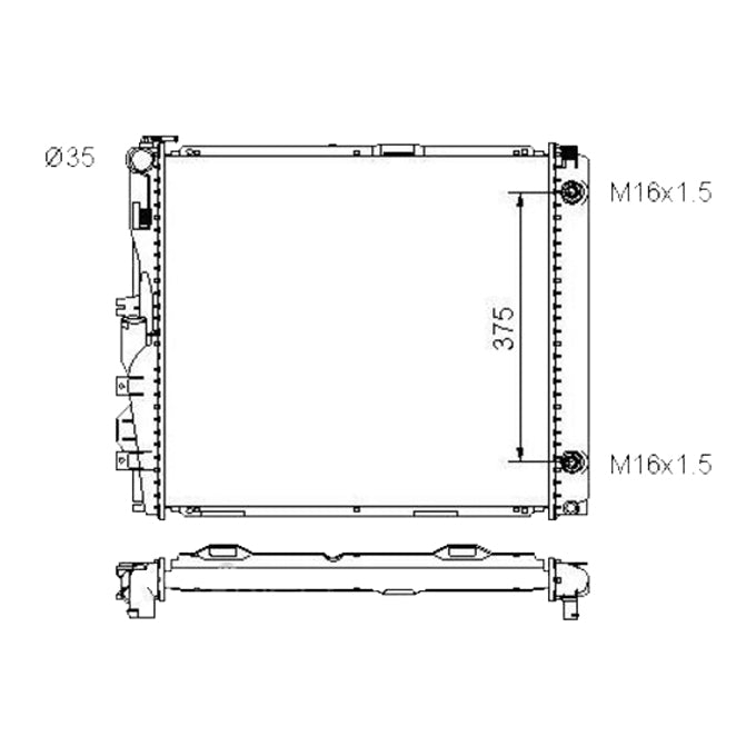 Protex Radiator RADMB107P