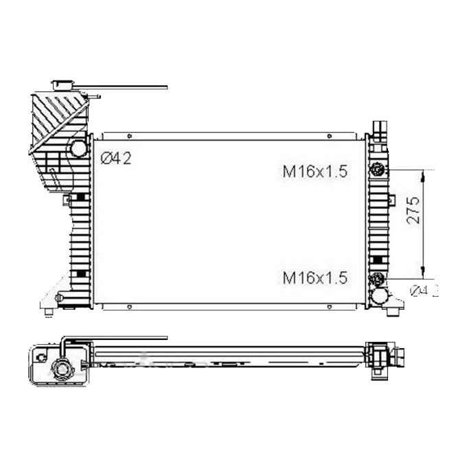 Protex Radiator RADMB245P