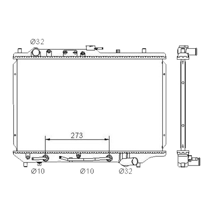 Protex Radiator RADMZ025P